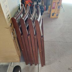 A 4-PC Folding Chair Set