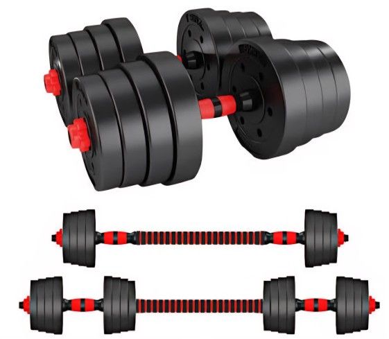 Adjustable Dumbbell/Barbell Set