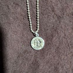 Sterling Silver Saint Christopher Chain