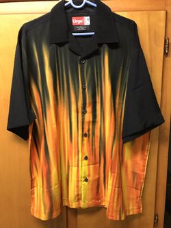 Urge! size "Large "flame dress shirt