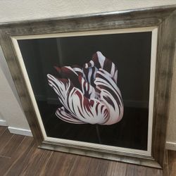 Beautiful Large Flower Painting- Decor