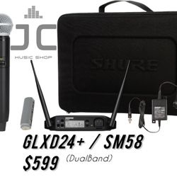 Shure GLXD24+ SM58 Mic