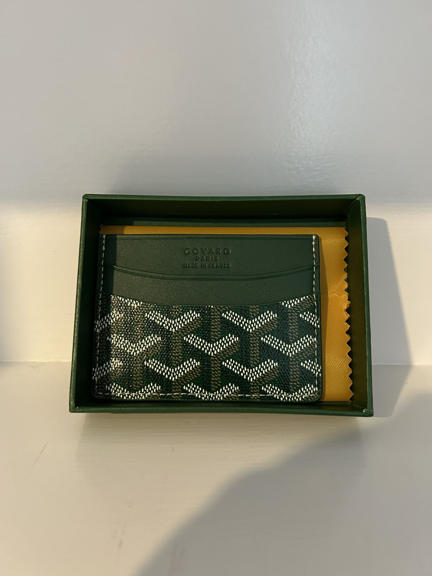 Goyard Saint Sulpice Card Holder Green Ships Same Day Or Next Day Very Good Condition  (Send Best Offer)