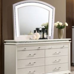SPECIAL DEAL!!❤️‍🔥✨PEARL WHITE DRESSER🔥Visit Our Showroom📍Apply Now✅ Delivery Express🚚Order Online📱