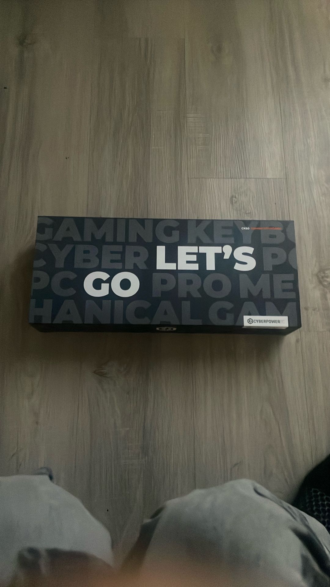 CyberPower CK60 RGB White Gaming Keyboard With Coiled Cable