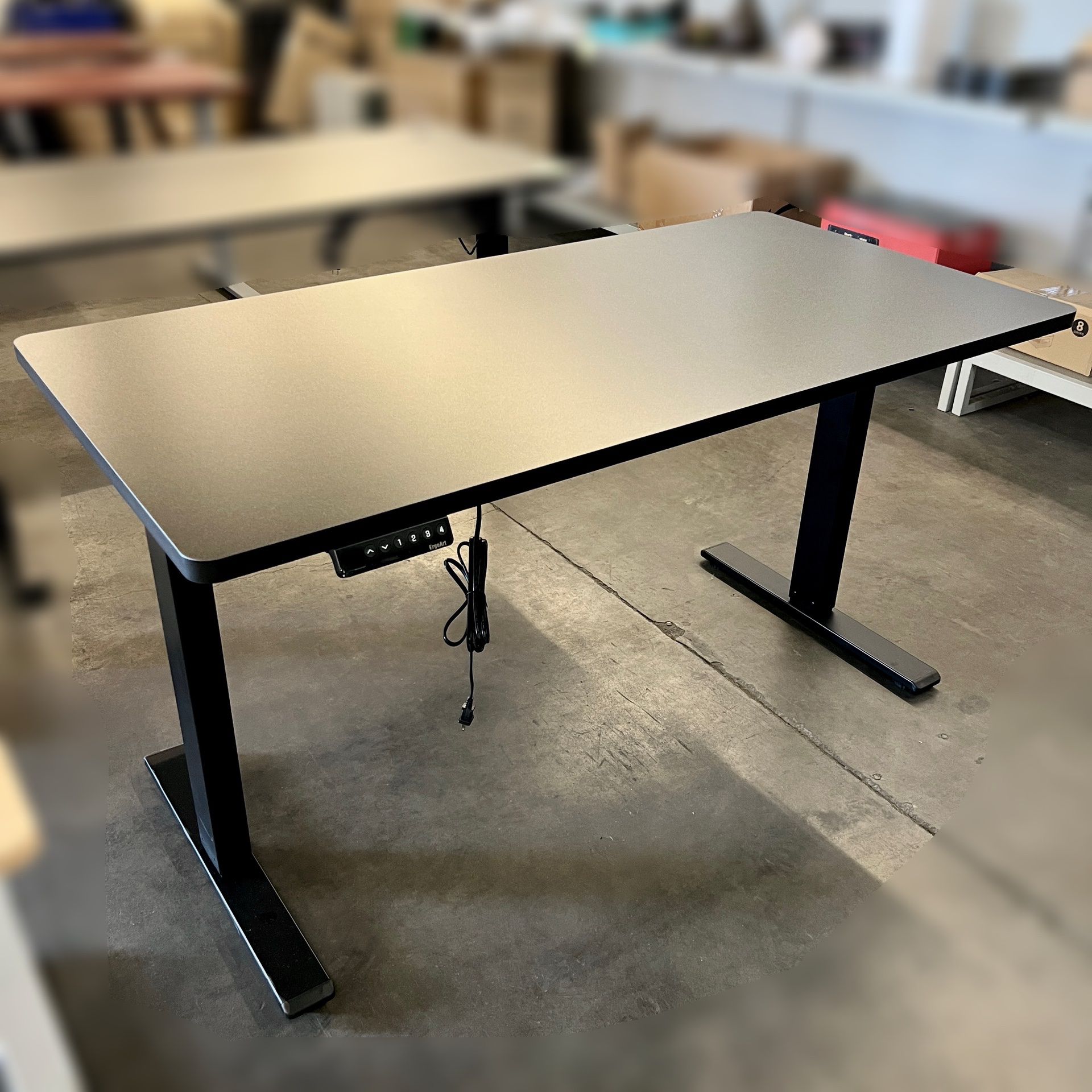 NEW 55” Black Electric Standing Desk, Sit and Stand Up Desk, Office Desk, Computer Desk  