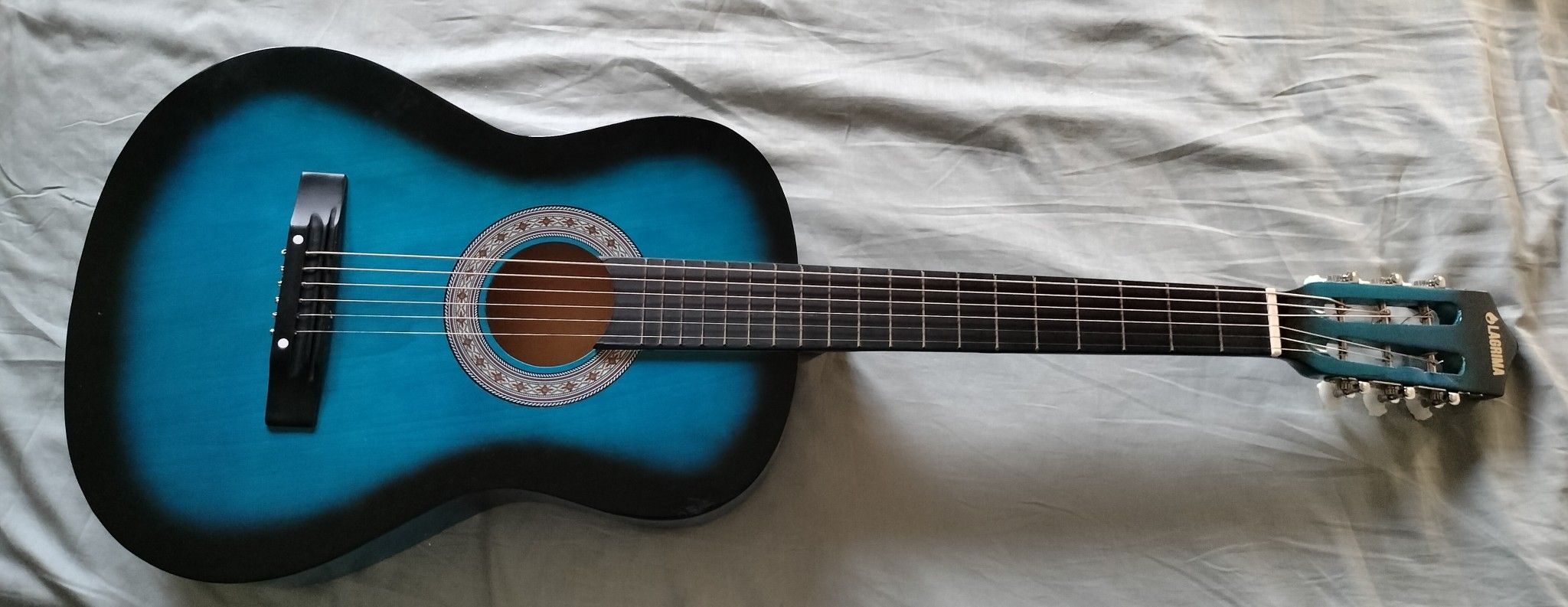 Lagrima Blue And Black Guitar 