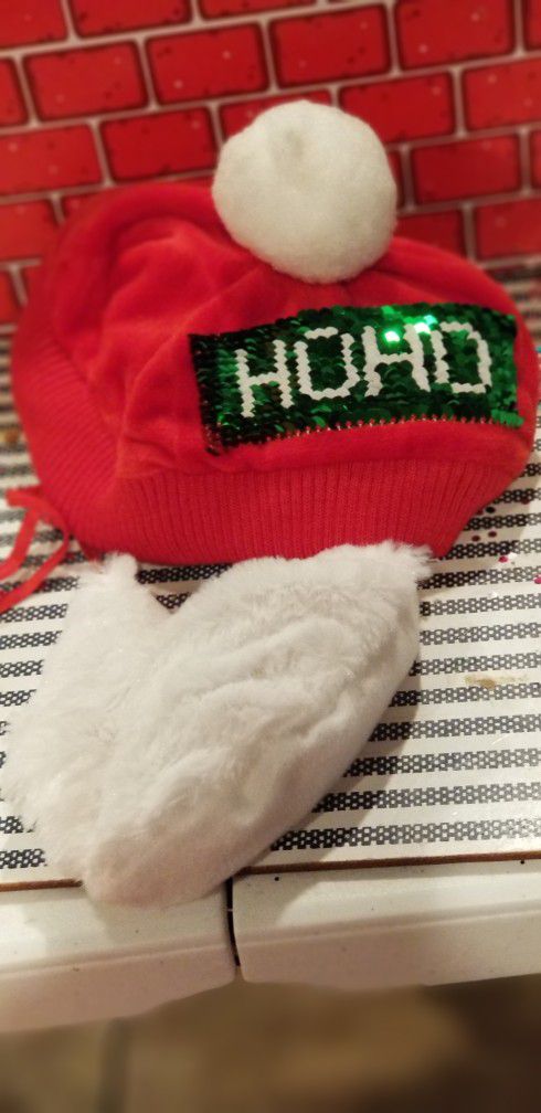 Velvet Flip Sequin HOHO/MERRY Holiday Dog and Cat Hat - Wondershop

XL