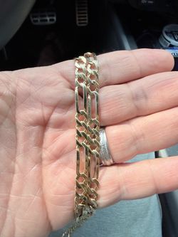 14K gold Figaro