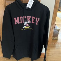 Mickey Mouse Hooded Sweatshirt Size Medium