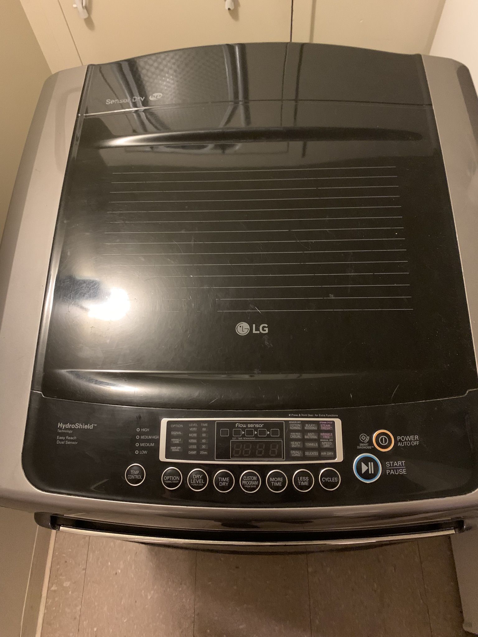 LG steam cycle electric dryer