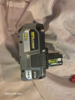 Ryobi ONE+ 18V 4Ah Lithium Battery