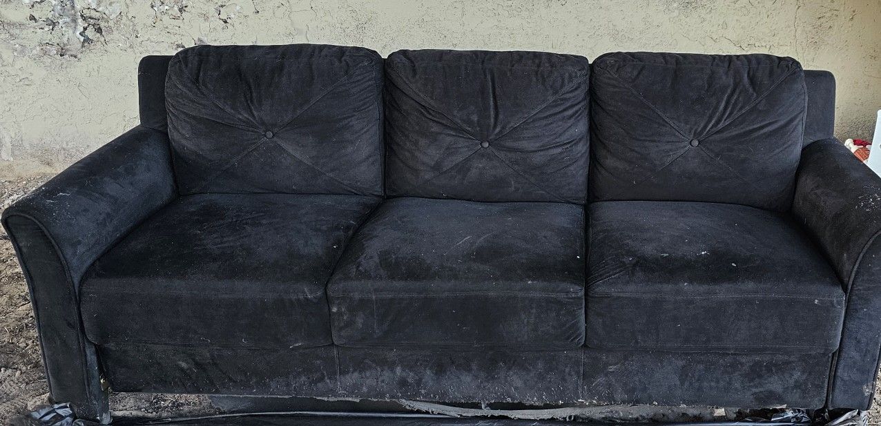 Comfy Black Couch