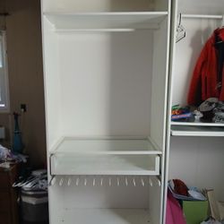 Large White Ikea Shelving Unit