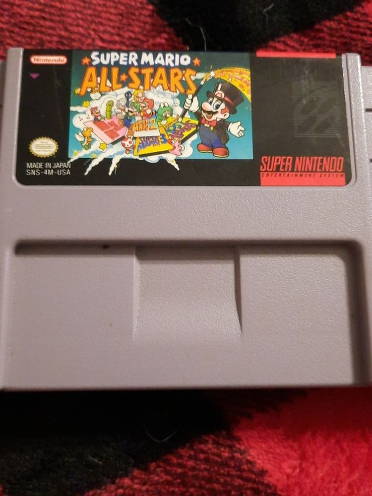 Super Mario All Star Super Nintendo Game