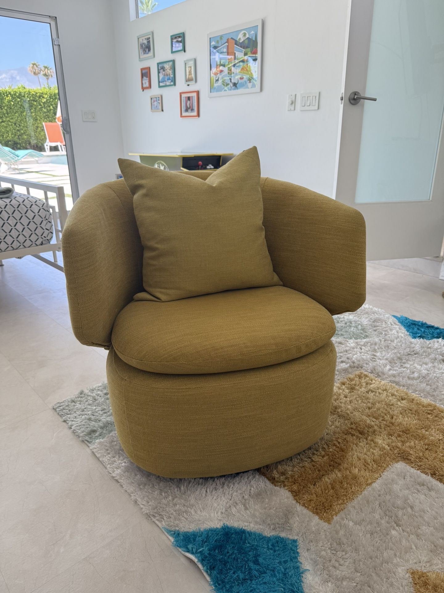 Mid century modern Swivel Chairs 