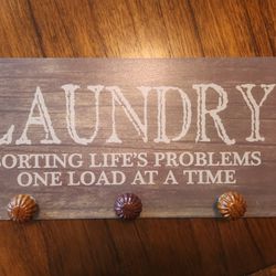 LAUNDRY SIGN  16" X 8" * CLEVER * $18