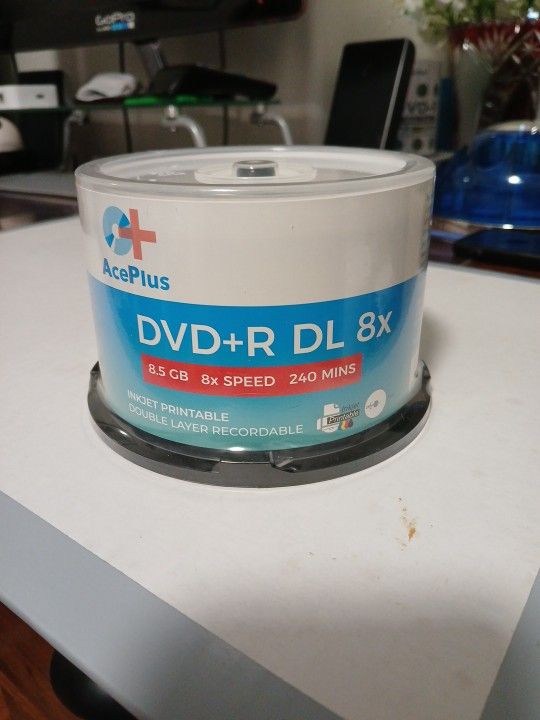 DVD+R DL 8.5 GB 8x Speed 240 Mins -50 Pack