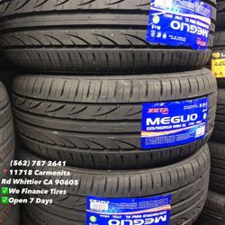 225/50ZR18 Zeta Set of Tires Installed and Balanced Set de Llantas Nuevas Instaladas y Balanceadas