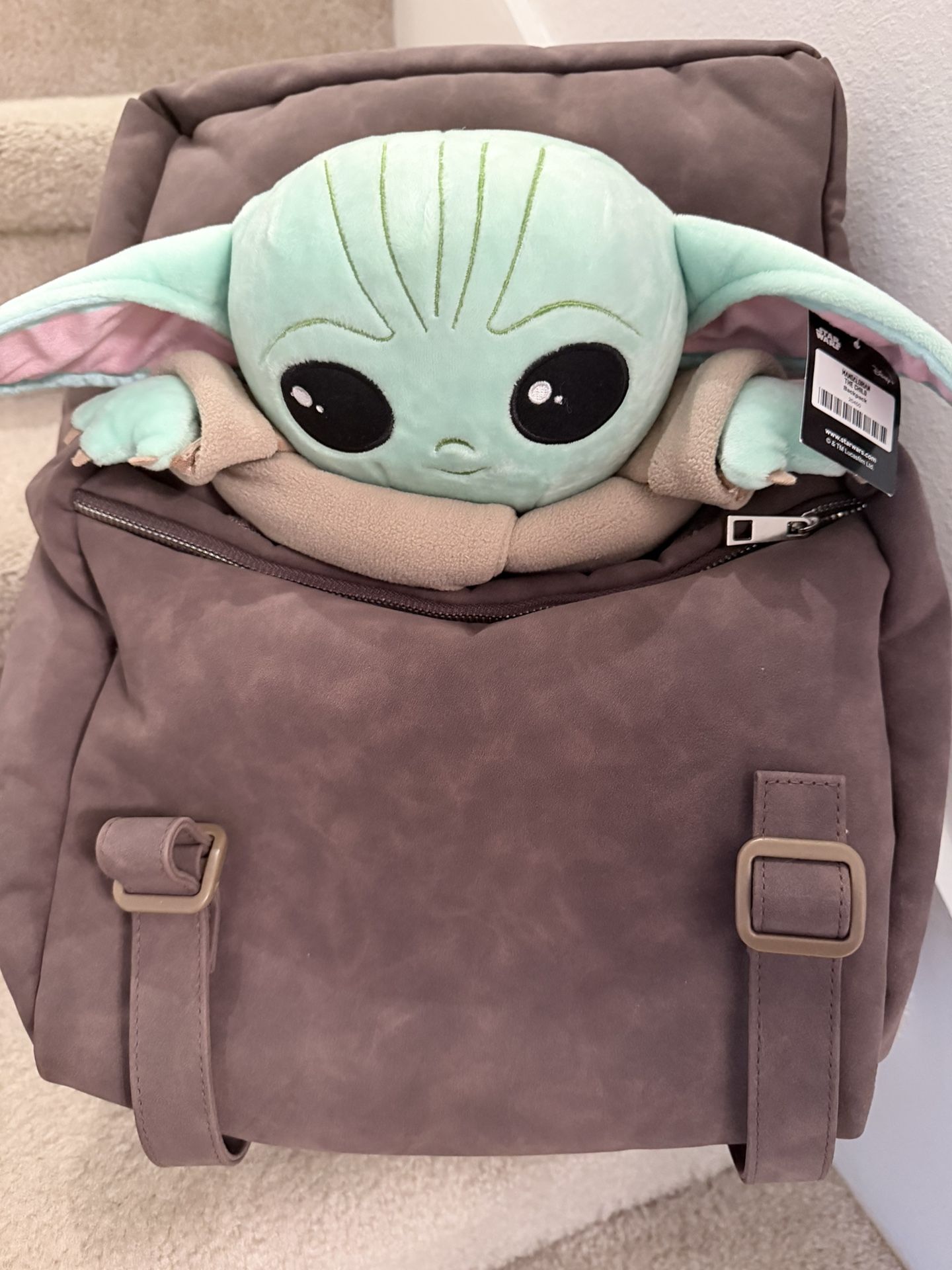 StarWars Celebration Anaheim 2020 Mandalorian Grogu The Child Brown Backpack NWT