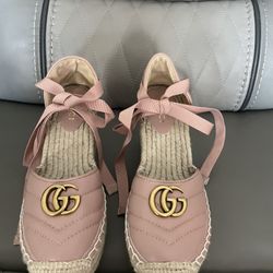 Pink Wedge Shoes Size 40