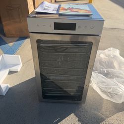 Food Dehydrator Machine, 18 Trays Stainless Steel Fruit Dryer Machine with LED Lights