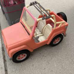 American Girl And Our Generation Dolls, Jeep And Camper 