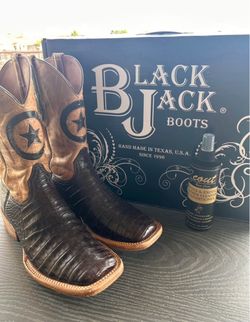 Like NEW Caiman Alligator Cowboy Boots