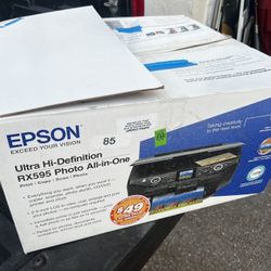 Epson Stylus Photo RX595 All-in-One Inkjet Printer! Works great! 