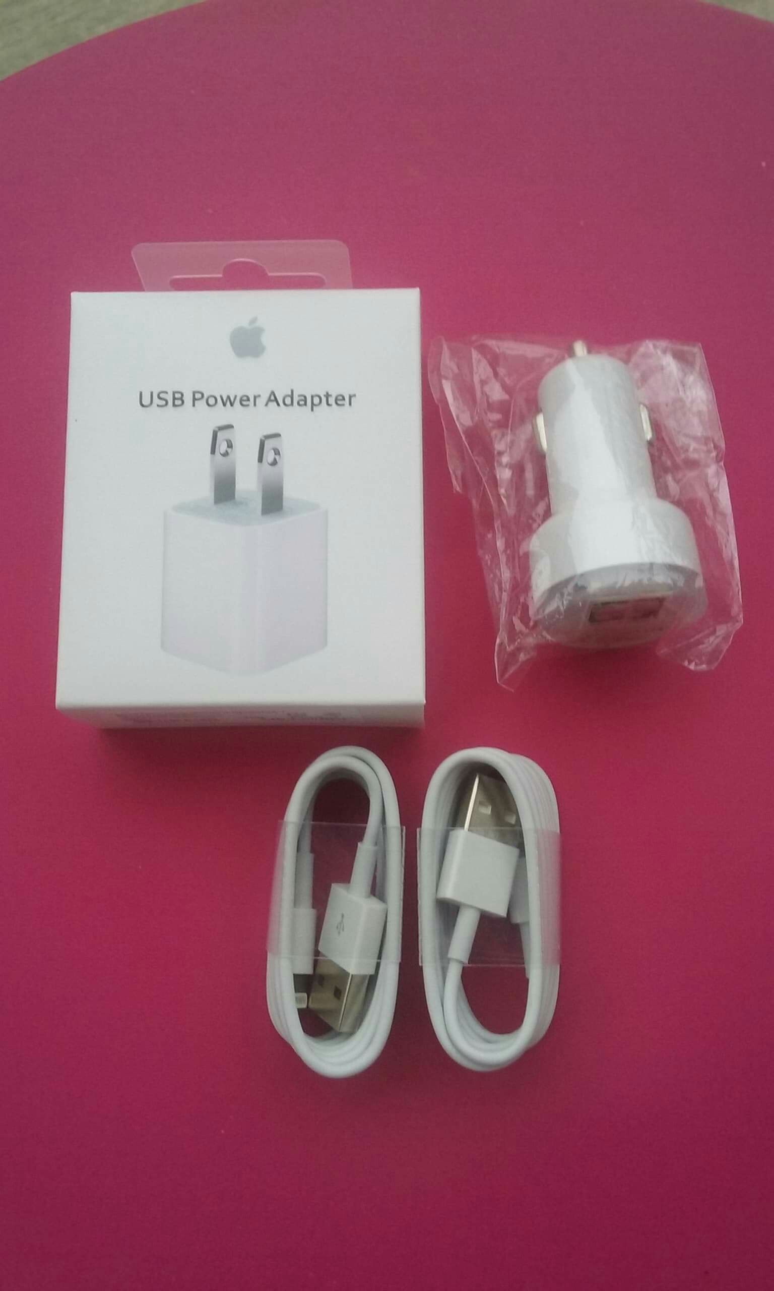 Apple Combo/Brand New Original Apple IPhone Charger and Car Charger