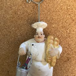 Chef Hat Mini Figurine Statue  5” Kitchen Art Decor Food Figurine Sculpture