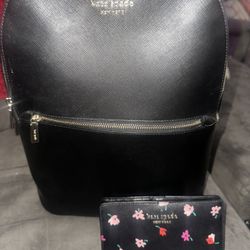 Kate spade Backpack and Wallet