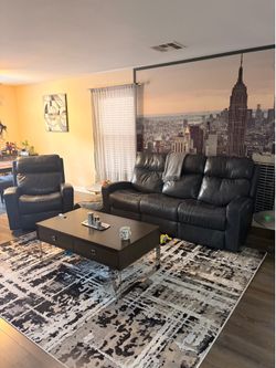 Sofa set with coffee table