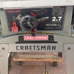 Craftsman Movable Table Saw With Wheels . Model No.137.248481 OBO$70.00. Pick Up Only
