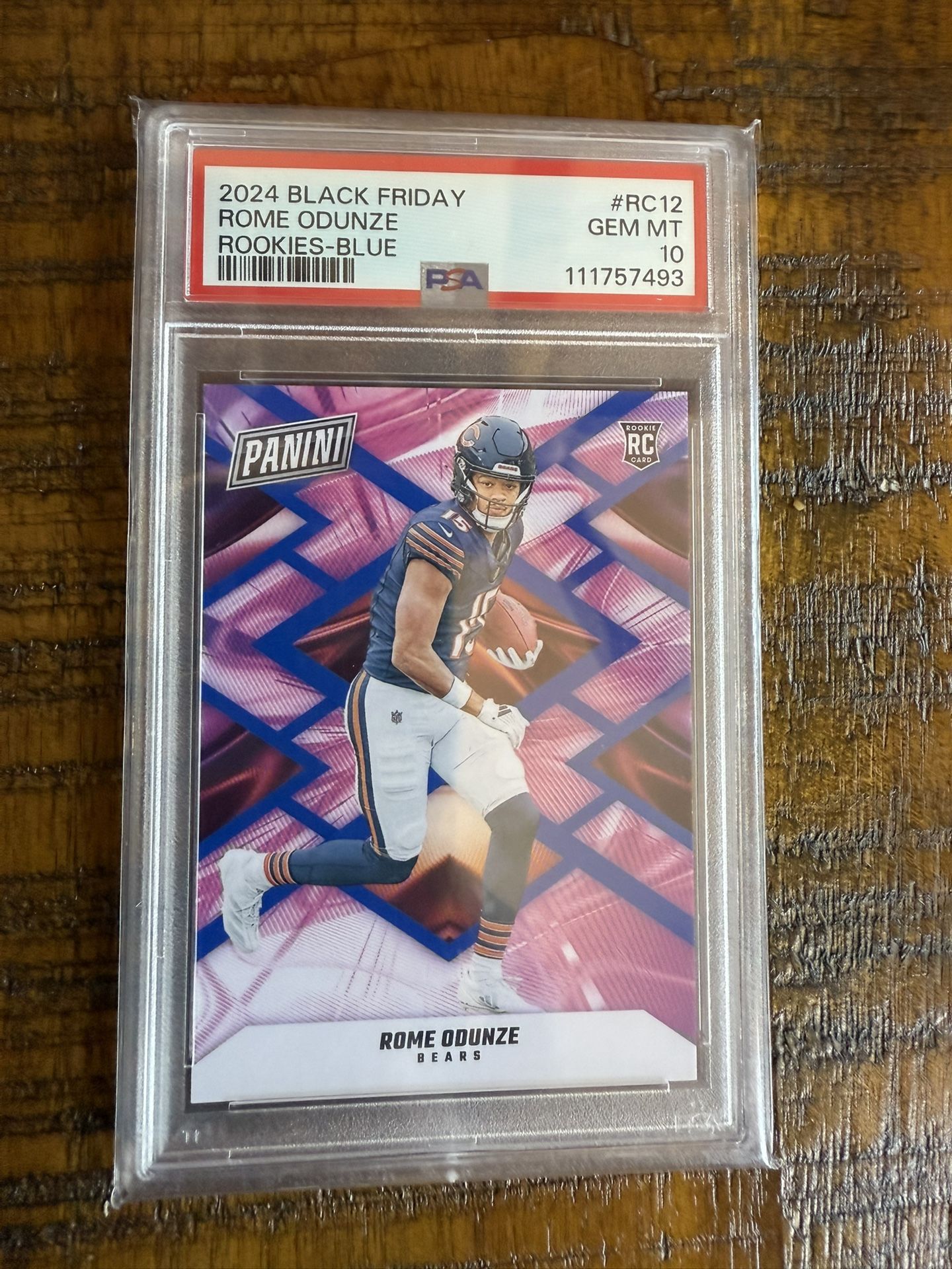 2024 Black Friday Rome Odunze Rookies Blue /50 #RC12 PSA 10 Gem Mint