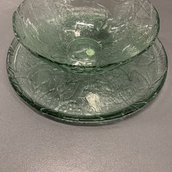 Large Party Bowl And Platter