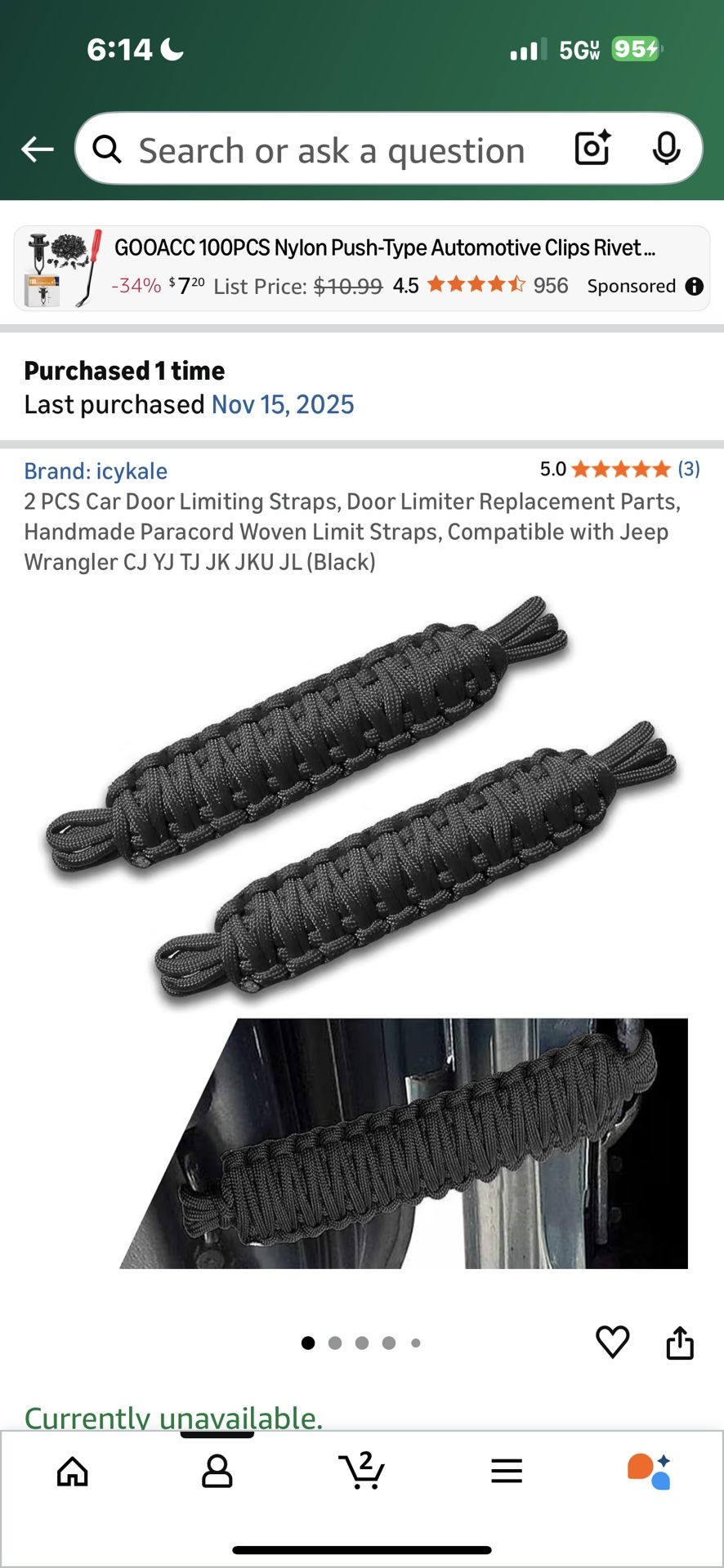 Door Limit Straps For Jeep 