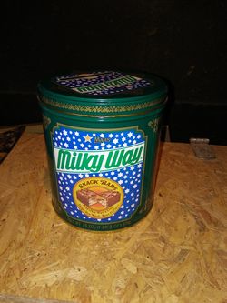 Vintage Milky Way tin can