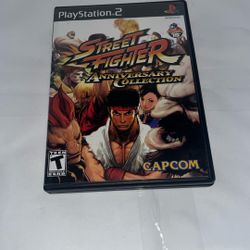 Street Fighter Anniversary Playstation 2 PS2 COMPLETE CIB $18