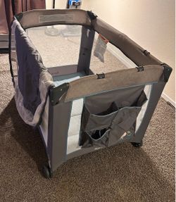 Playhouse and play pen.