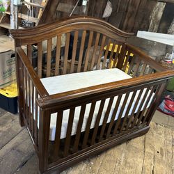 Dark Wood Crib