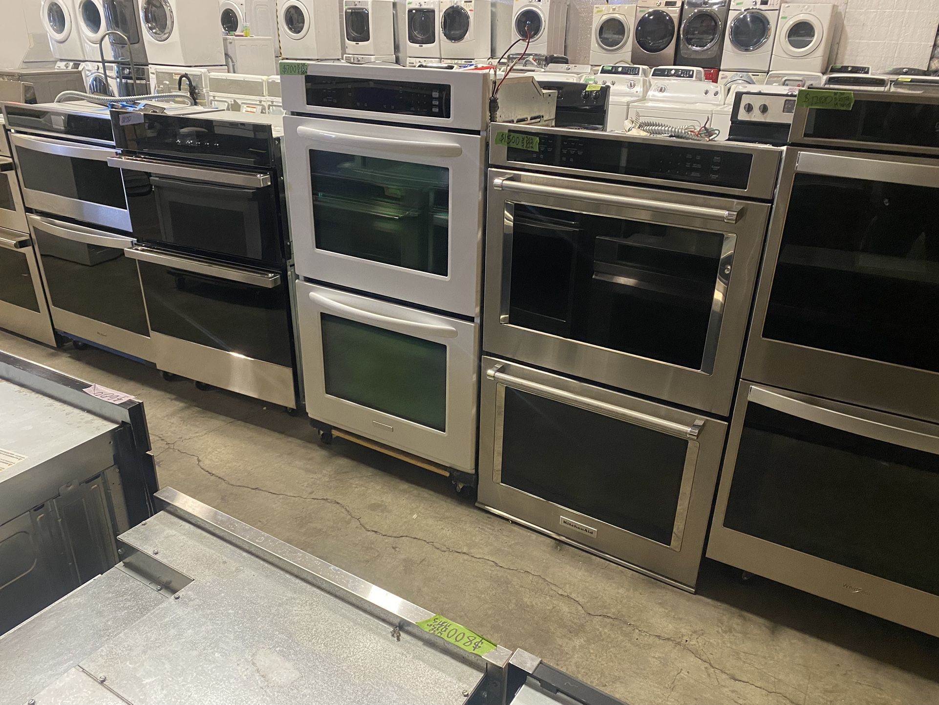 MICROWAVES OVENS DRYERS WASHING MACHINES SETS RANGE HOODS ATTACHMENTS WARRANTY DELIVERY 
