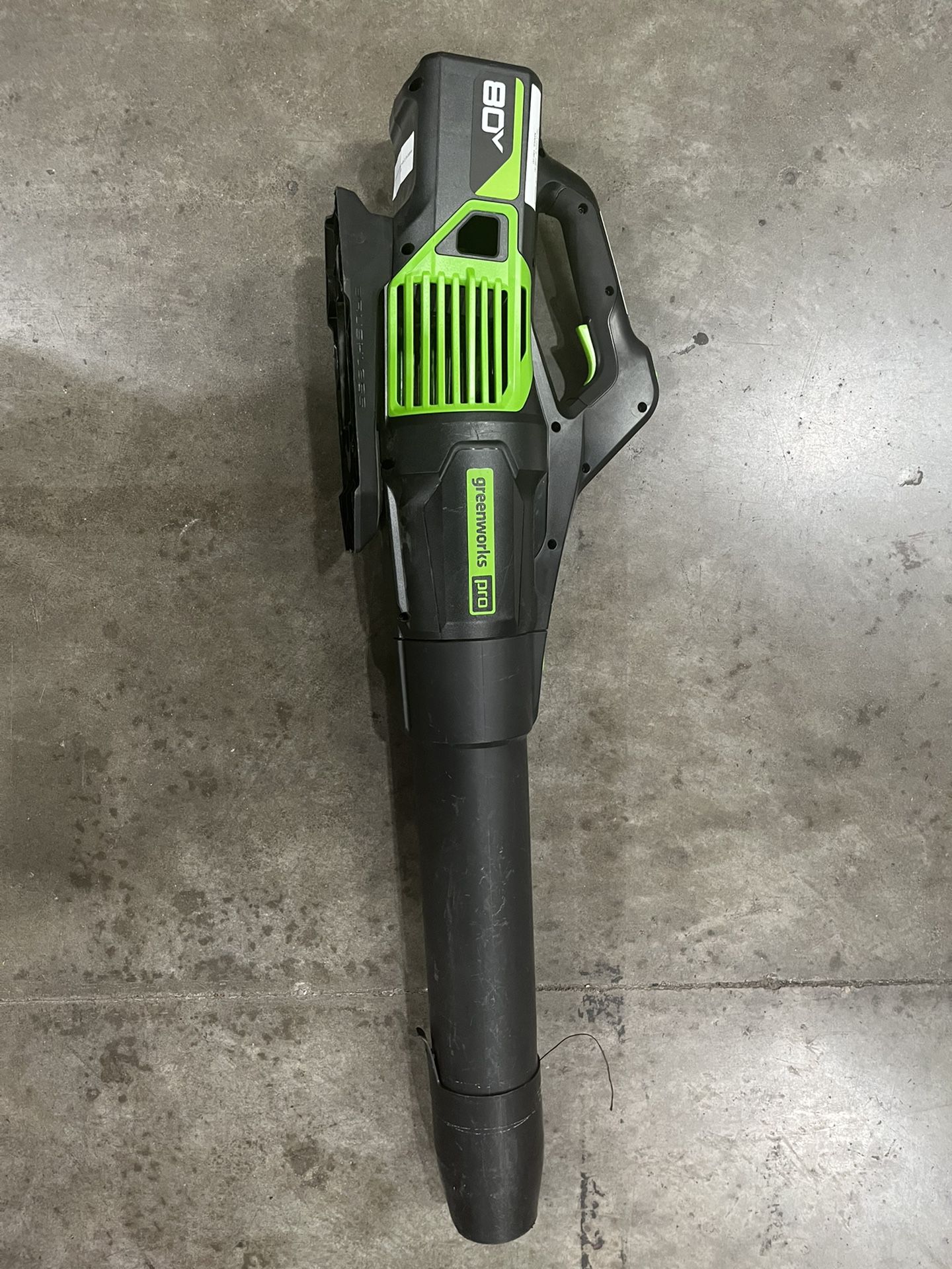 Out Of Box Green Works Leaf Blower