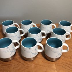 New Starbucks 2007 Mugs Set Of 10