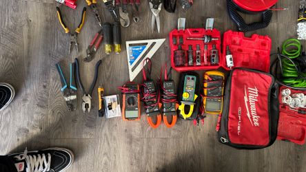 Huge Electrical Tool Lot – Milwaukee, Klein, Batteries, Power Tools, Testers, More – Need Gone ASAP