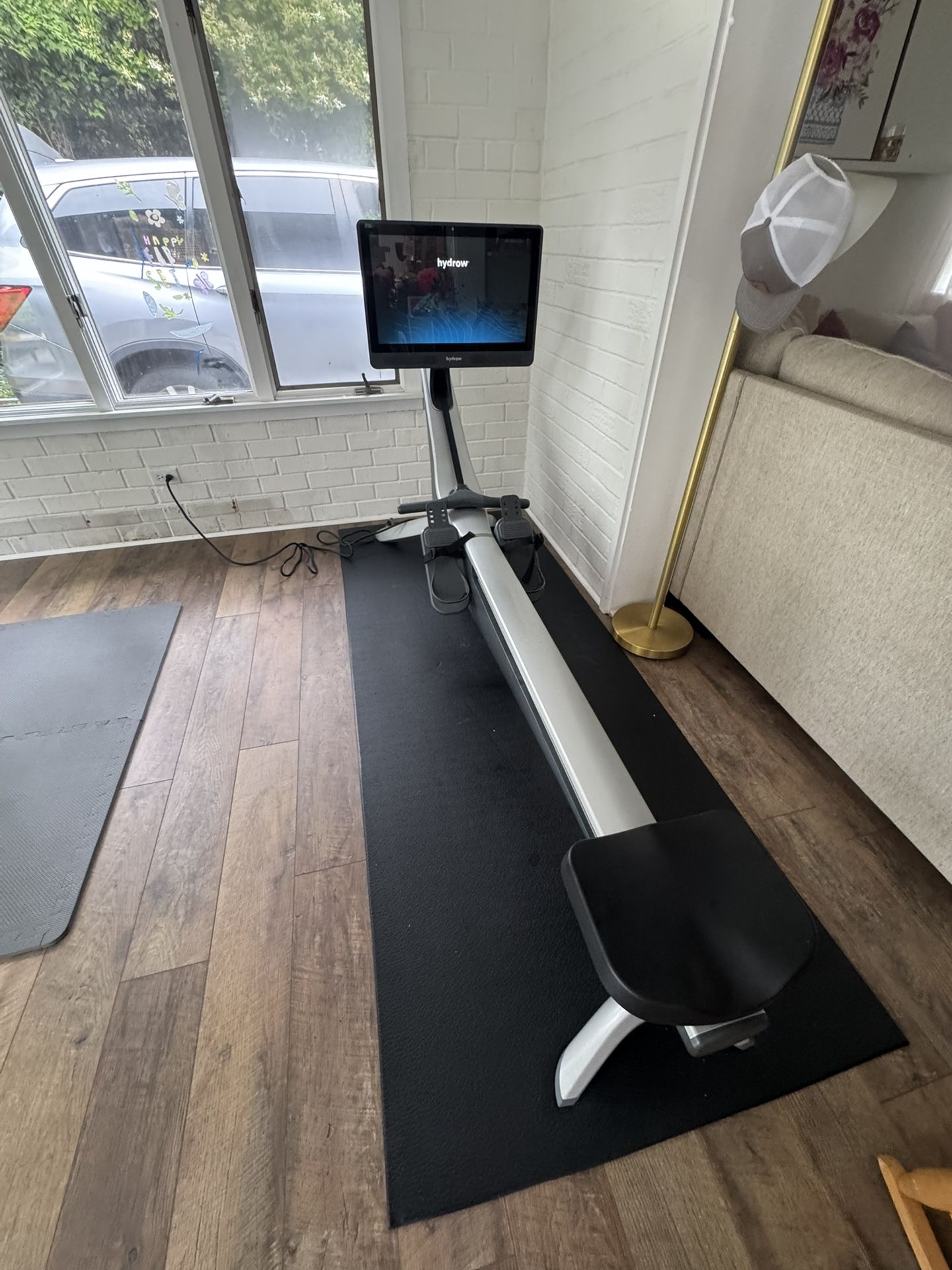 Hydrow Rower Lightly Used + Mat