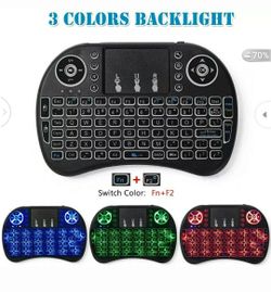 I8 2.4Ghz Mini Wireless Keyboard Remote Control Touchpad Black