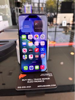 iPhone 15 Pro 128GB Unlocked to any carrier! 90 Day warranty! We offer financing.