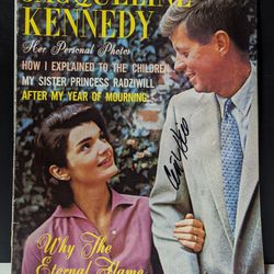 Clint Hill Autograph (Secret Service Agent) - Jacqueline Kennedy Magazine - ACE/COA - Collectible

