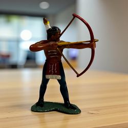 1960s Marx Warriors Of The World Strong Eagle Native American Figure 